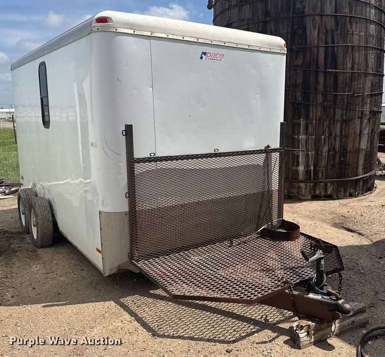 image for item EG6616 2009 Pace 17ZUP14209X064330 enclosed cargo trailer