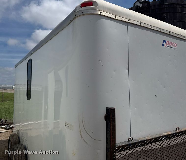 image for item EG6616 2009 Pace 17ZUP14209X064330 enclosed cargo trailer
