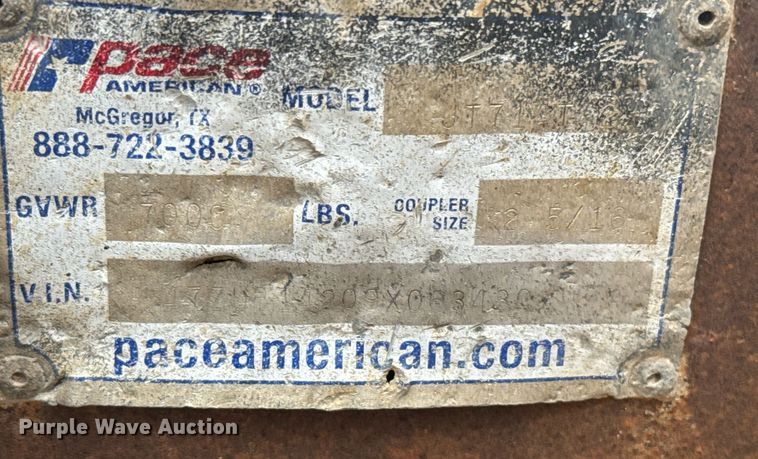 image for item EG6616 2009 Pace 17ZUP14209X064330 enclosed cargo trailer