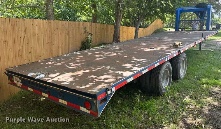 image for item EG6652 1998 Shop built flatbed trailer