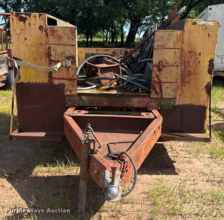 image for item EG8115 Shop built utility bed trailer