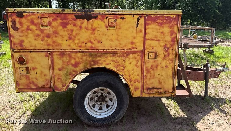 image for item EG8115 Shop built utility bed trailer