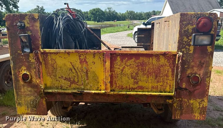 image for item EG8115 Shop built utility bed trailer