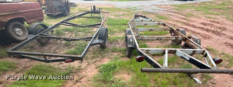 image for item EG8119 (2) shop built utility trailers