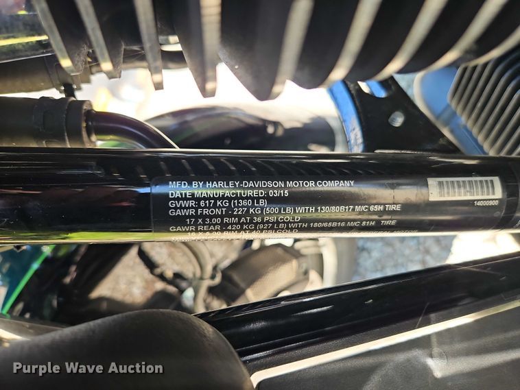 image for item EJ0126 2015 Harley-Davidson Electra Glide Ultra Limited motorcycle