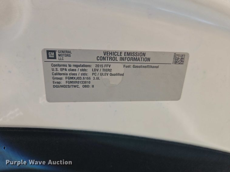 image for item EJ0127 2015 Chevrolet Impala LTZ 