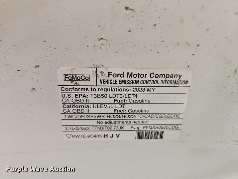 image for item EJ0131 2023 Ford F150 SuperCrew pickup truck