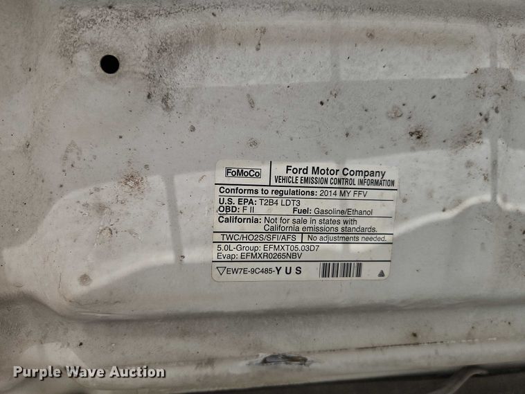 image for item EJ0137 2014 Ford F150 SuperCrew pickup truck