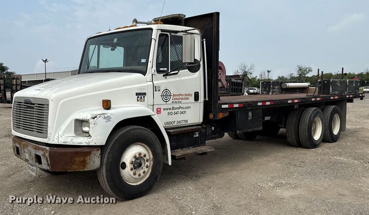 image for item EJ3744 2003 Freightliner FL80 flatbed truck