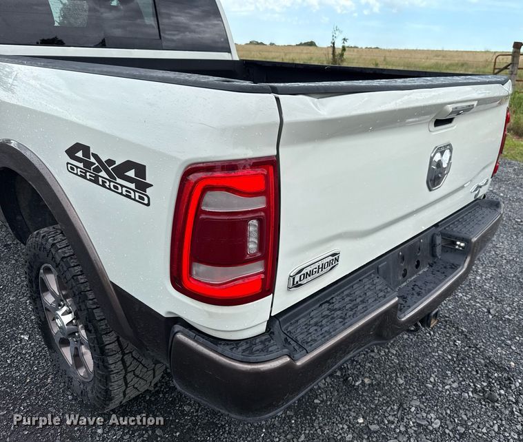 image for item EJ4805 2019 Dodge Ram 2500 Longhorn Mega Cab pickup truck