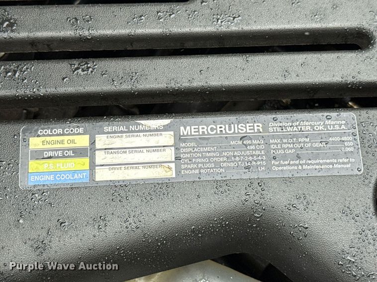 image for item EJ4808 2001 Mariah SHABAHZ boat