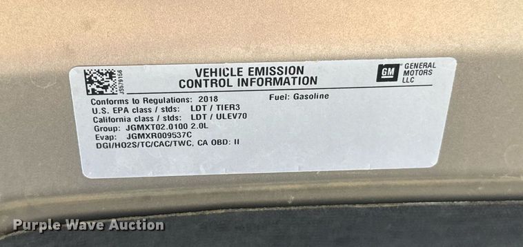 image for item EJ4811 2018 Chevrolet Equinox SUV