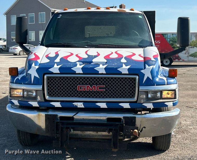 image for item EK8294 2006 GMC C5500 Crew Cab dump flatbed truck