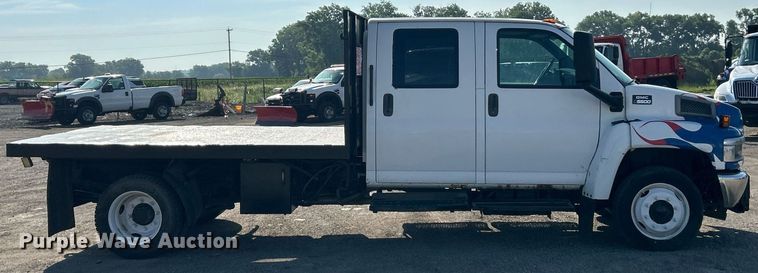 image for item EK8294 2006 GMC C5500 Crew Cab dump flatbed truck