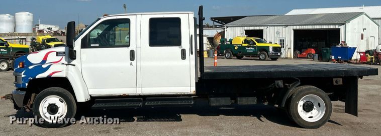 image for item EK8294 2006 GMC C5500 Crew Cab dump flatbed truck