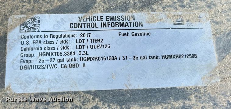 image for item EK8304 2017 GMC Sierra 1500 SLT Crew Cab pickup truck