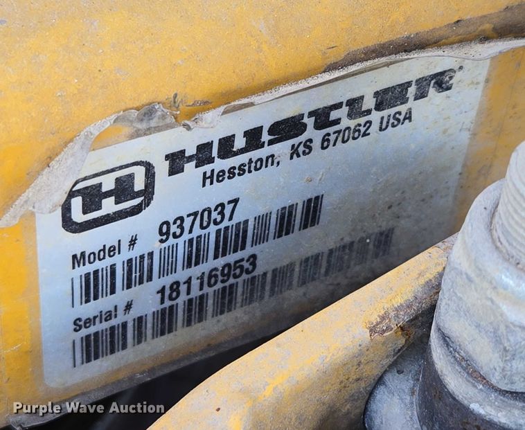 image for item EN3922 2018 Hustler 937037 ZTR lawn mower