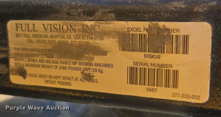 image for item EN3924 2015 Hustler 934349 ZTR lawn mower