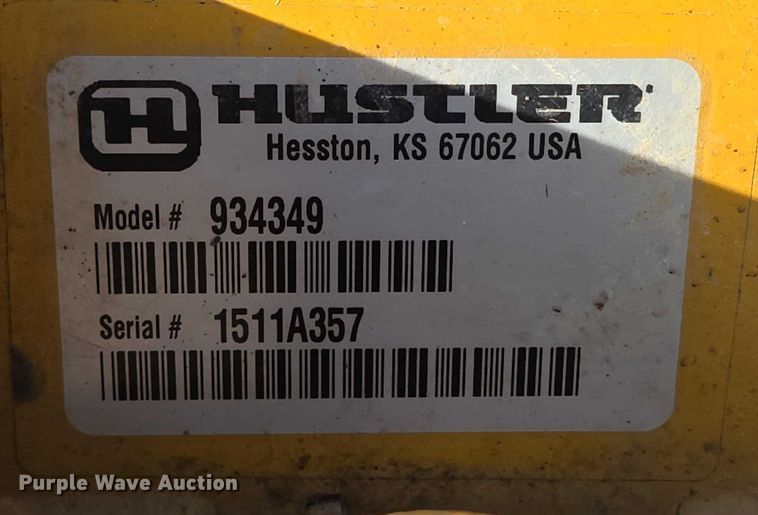 image for item EN3924 2015 Hustler 934349 ZTR lawn mower