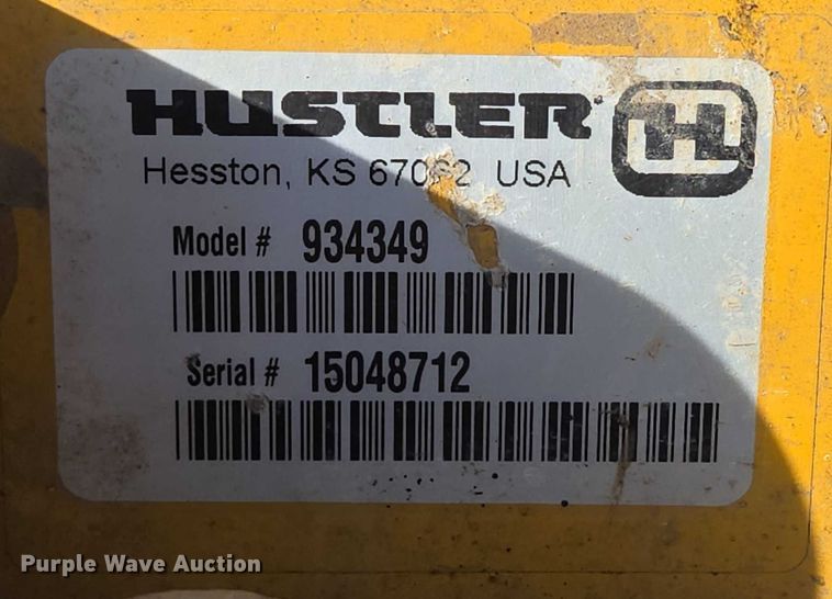 image for item EN3925 2015 Hustler 934349 ZTR lawn mower