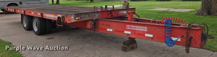 image for item EN8205 1999 Evaco D020T222T tilt deck equipment trailer