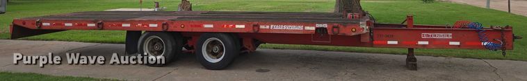 image for item EN8205 1999 Evaco D020T222T tilt deck equipment trailer