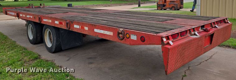 image for item EN8205 1999 Evaco D020T222T tilt deck equipment trailer