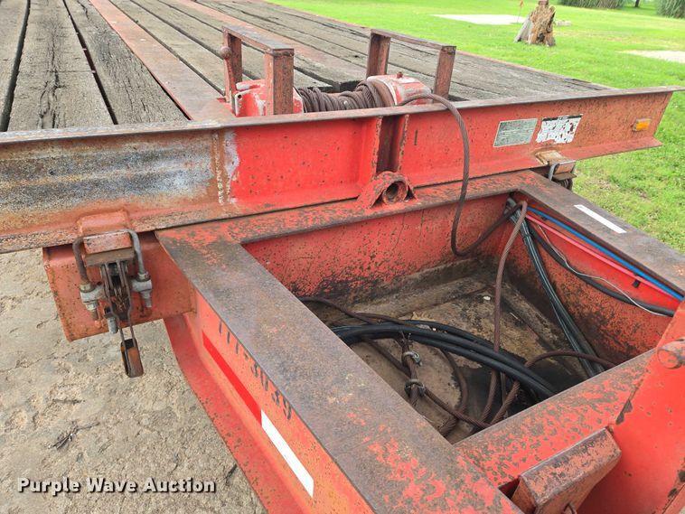 image for item EN8205 1999 Evaco D020T222T tilt deck equipment trailer