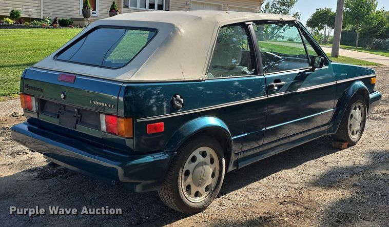 image for item EO1066 1992 Volkswagen Cabriolet convertible