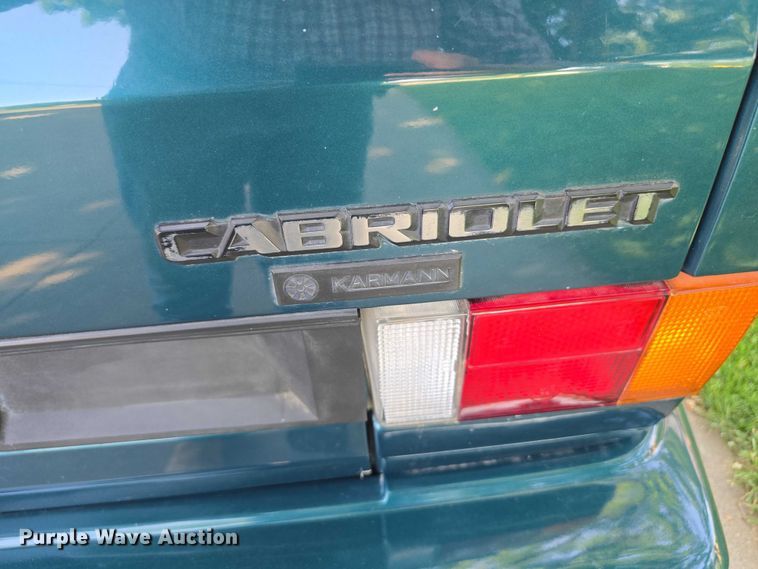 image for item EO1066 1992 Volkswagen Cabriolet convertible