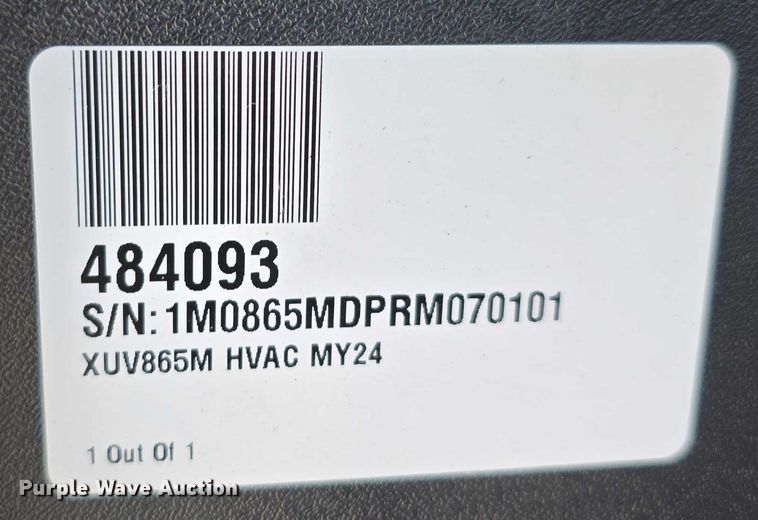 image for item EO1085 2024 John Deere XUV865M Gator utility vehicle