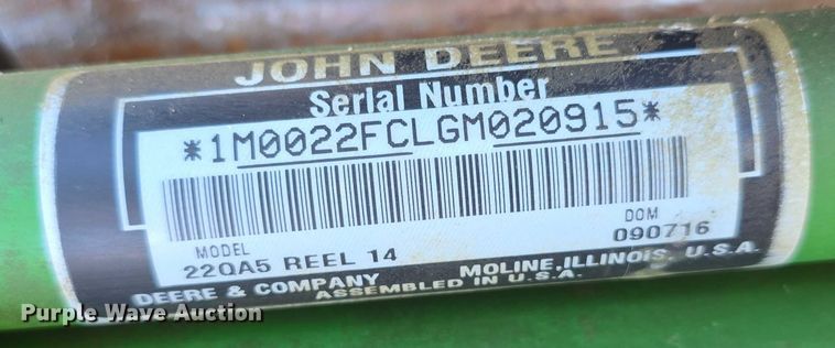 image for item EO1510 2016 John Deere 220 E-cut Hybrid greens mower