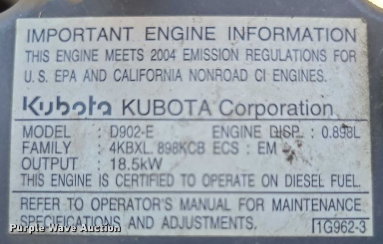 image for item EO1511 Kubota BX2230D lawn tractor