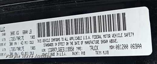 image for item EO4504 2014 Dodge Ram 1500 Crew Cab pickup truck