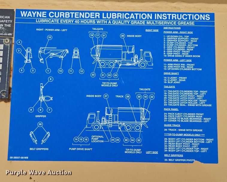 image for item ER5423 2014 Peterbilt 320 refuse truck