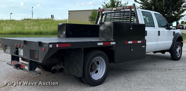 image for item HI9252 2008 Ford F450 Crew Cab flatbed truck