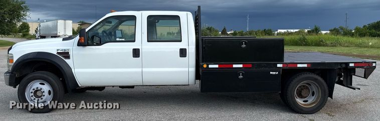 image for item HI9252 2008 Ford F450 Crew Cab flatbed truck