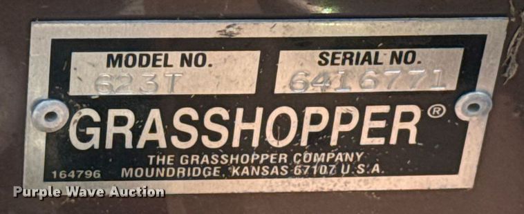 image for item HI9297 2014 Grass Hopper 623T ZTR lawn mower