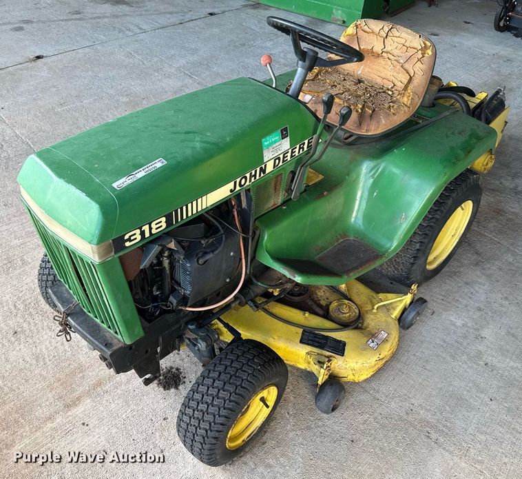 image for item HI9299 John Deere  318 lawn mower