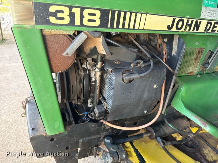 image for item HI9299 John Deere  318 lawn mower