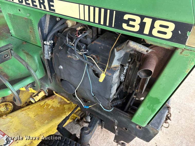 image for item HI9299 John Deere  318 lawn mower