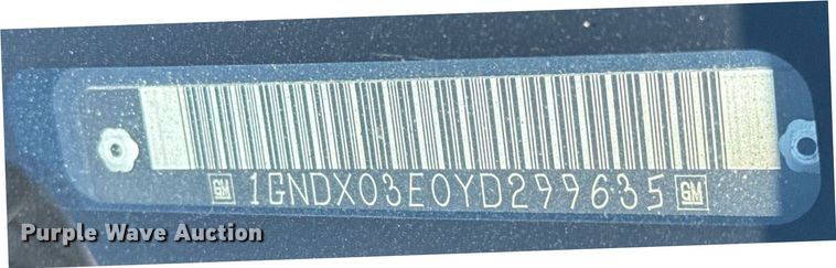 image for item NE9838 2000 Chevrolet Venture LS  van