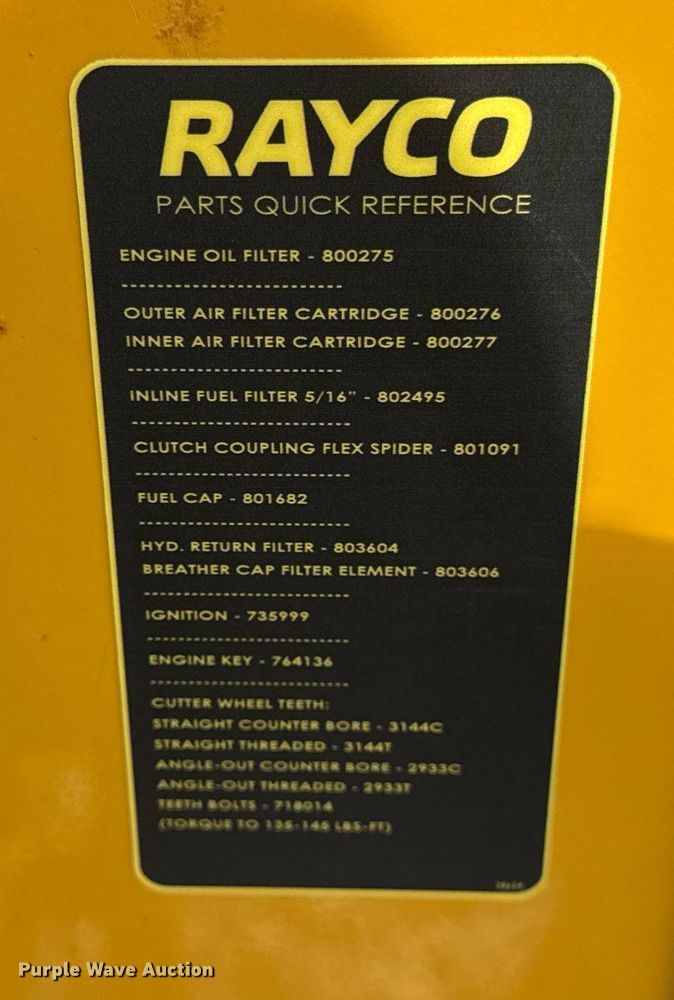 image for item YA0358 2021 Rayco RG55 stump grinder