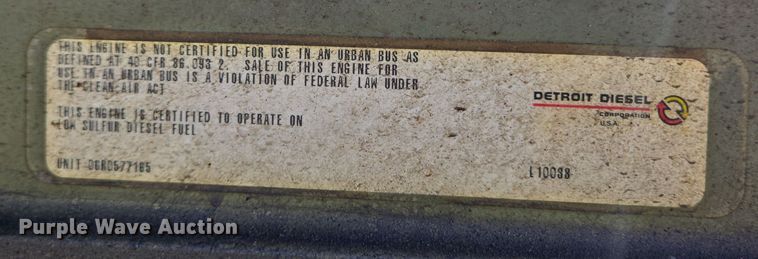 image for item YA0468 2000 Pierce pumper fire truck