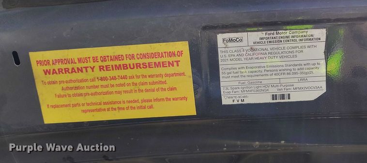 image for item YA0635 2022 Ford E450 shuttle bus