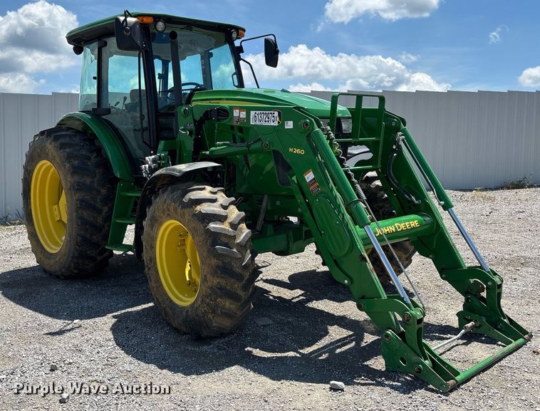 image for item YA0684 2015 John Deere 6105D MFWD tractor