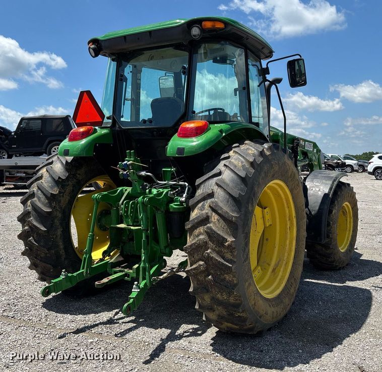 image for item YA0684 2015 John Deere 6105D MFWD tractor