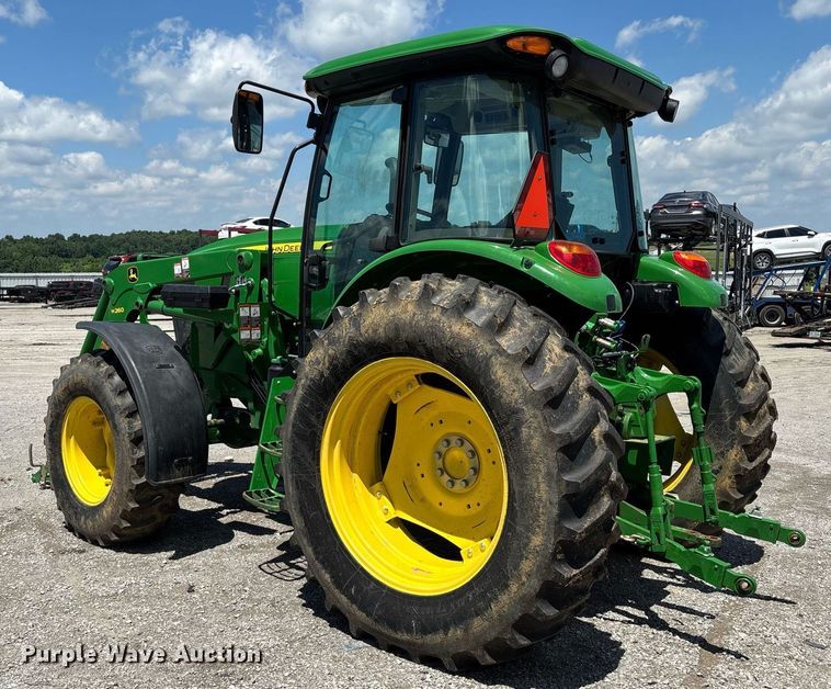 image for item YA0684 2015 John Deere 6105D MFWD tractor