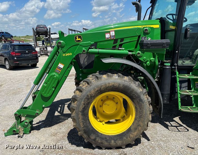 image for item YA0684 2015 John Deere 6105D MFWD tractor