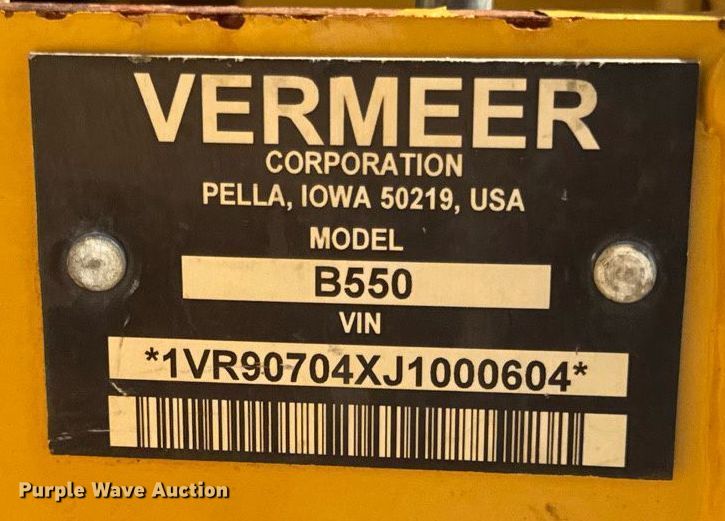 image for item DI9216 2018 Vermeer RTX550 trencher
